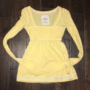 Yellow long sleeve top